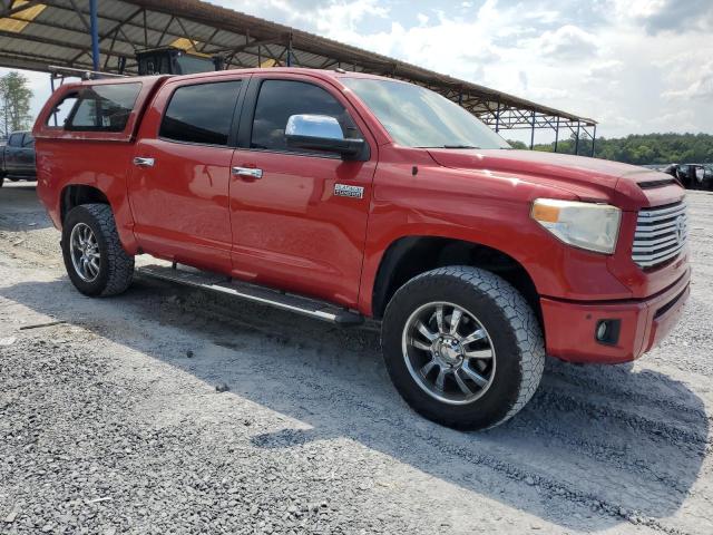 5TFAY5F11EX347474 - 2014 TOYOTA TUNDRA CREWMAX PLATINUM 红色 照片 4