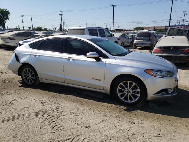 3FA6P0UU3HR345088 - 2017 FORD FUSION S HYBRID SILVER photo 4