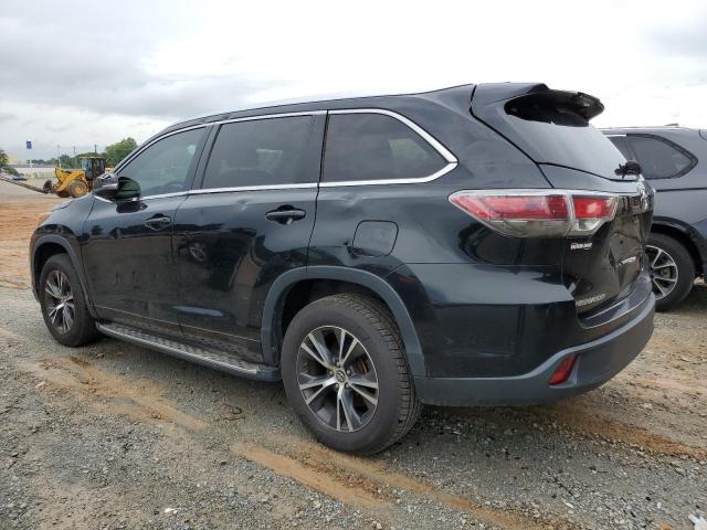 5TDKKRFH1GS501636 - 2016 TOYOTA HIGHLANDER XLE Սև լուսանկար 2