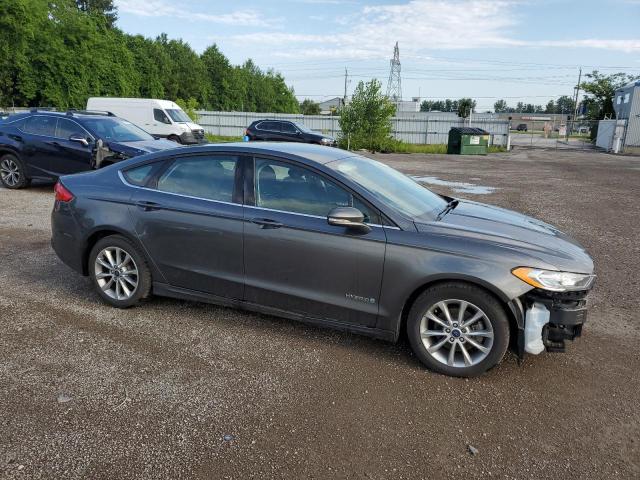 3FA6P0LU9HR127870 - 2017 FORD FUSION SE HYBRID GRAY photo 4