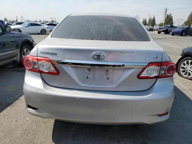 2T1BU4EE8BC586254 - 2011 TOYOTA COROLLA BASE SILVER photo 6