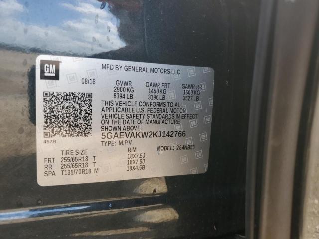 5GAEVAKW2KJ142766 - 2019 BUICK ENCLAVE ESSENCE 蓝色 照片 14