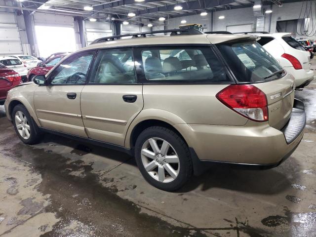 4S4BP61C897326659 - 2009 SUBARU OUTBACK 2.5I TAN photo 2