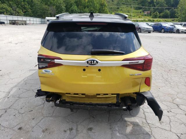 KNDETCA23M7065730 - 2021 KIA SELTOS SX YELLOW photo 6