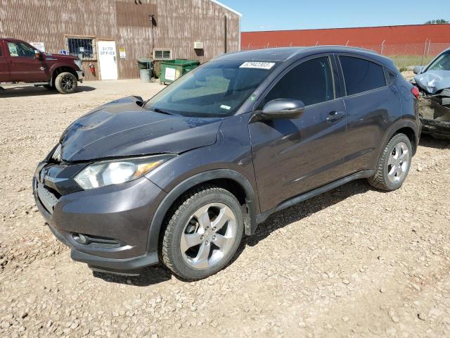 3CZRU6H70GM702272 - 2016 HONDA HR-V EXL GRAY photo 1