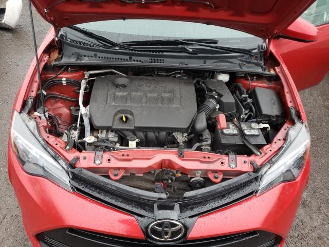 2T1BURHE6HC827360 - 2017 TOYOTA COROLLA L RED photo 7