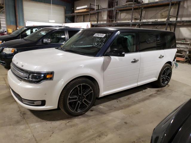 2FMHK6DT3EBD02873 - 2014 FORD FLEX LIMITED WHITE photo 1