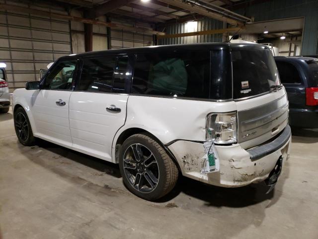 2FMHK6DT3EBD02873 - 2014 FORD FLEX LIMITED WHITE photo 2