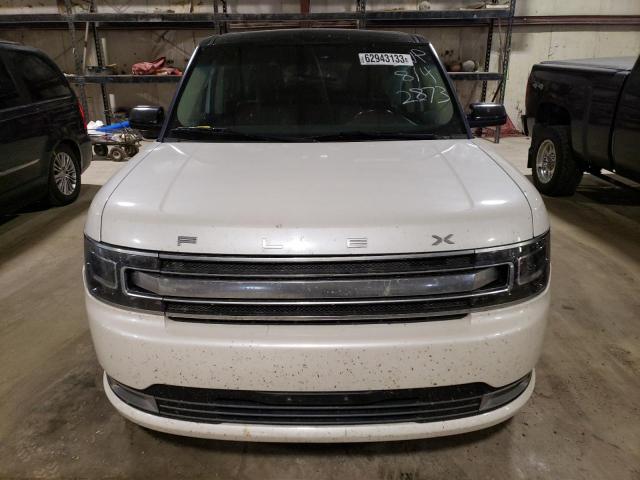 2FMHK6DT3EBD02873 - 2014 FORD FLEX LIMITED WHITE photo 5