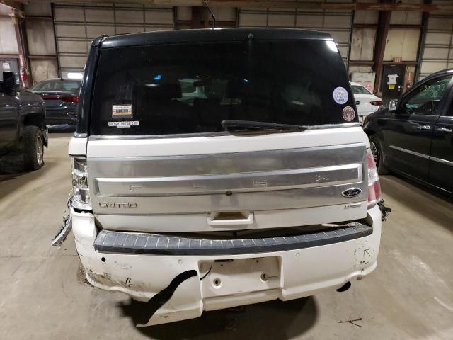 2FMHK6DT3EBD02873 - 2014 FORD FLEX LIMITED WHITE photo 6