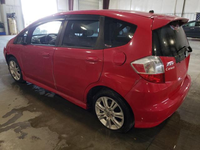 JHMGE8H47AC012411 - 2010 HONDA FIT SPORT RED photo 2