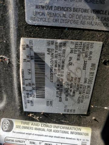 5LMFU275X6LJ05317 - 2006 LINCOLN NAVIGATOR შავი ფოტო 12