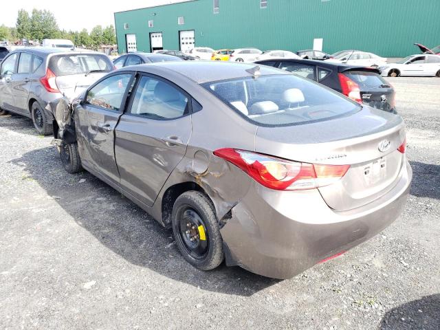 5NPDH4AE9CH077260 - 2012 HYUNDAI ELANTRA GLS TAN photo 2