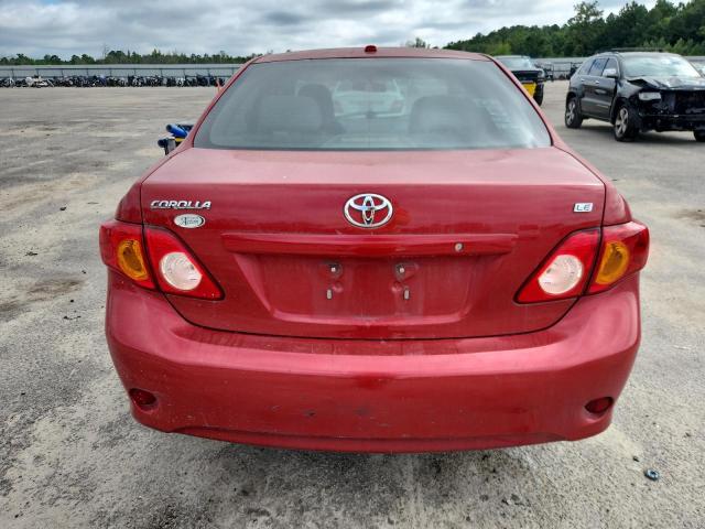 1NXBU40E69Z040651 - 2009 TOYOTA COROLLA BASE წითელი ფოტო 6