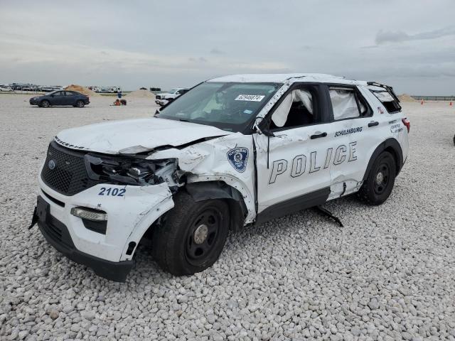 1FM5K8ACXMNA06898 - 2021 FORD EXPLORER POLICE INTERCEPTOR 白色 照片 1