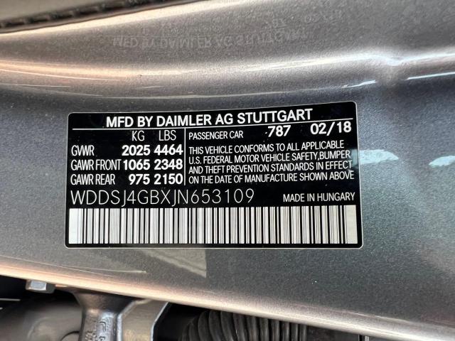 WDDSJ4GBXJN653109 - 2018 MERCEDES-BENZ CLA 250 4MATIC GRAY photo 10