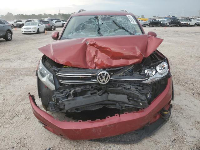 WVGAV7AX0FW068326 - 2015 VOLKSWAGEN TIGUAN S RED photo 5