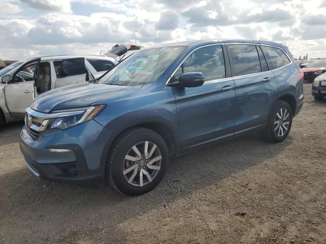 5FNYF6H59KB035645 - 2019 HONDA PILOT EXL BLUE photo 1