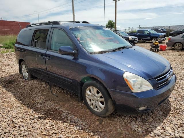 KNDMB233986207816 - 2008 KIA SEDONA EX BLUE photo 4