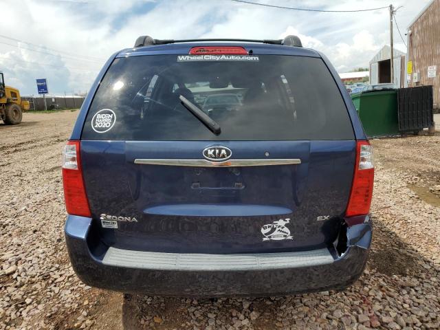 KNDMB233986207816 - 2008 KIA SEDONA EX BLUE photo 6