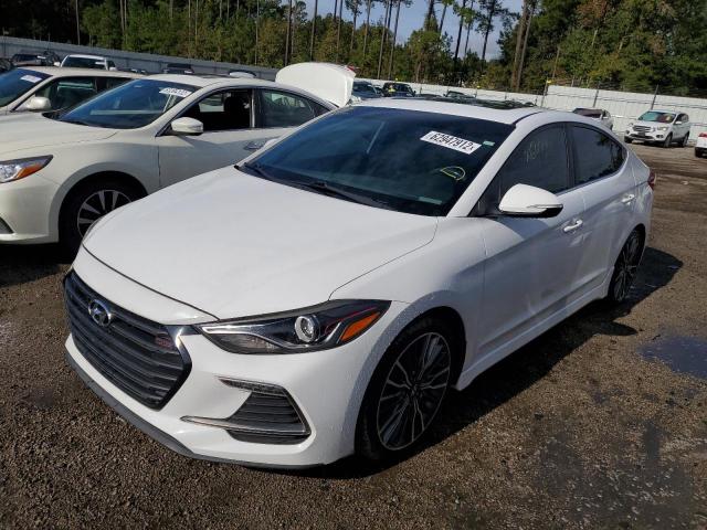 KMHD04LB2HU316084 - 2017 HYUNDAI ELANTRA SPORT WHITE photo 2