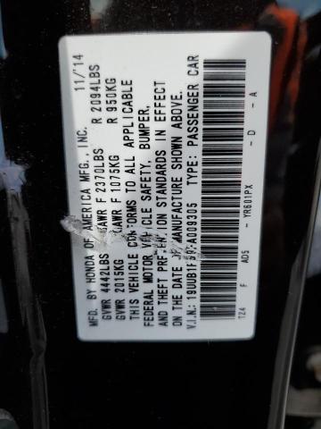 19UUB1F59FA009305 - 2015 ACURA TLX TECH BLACK photo 12