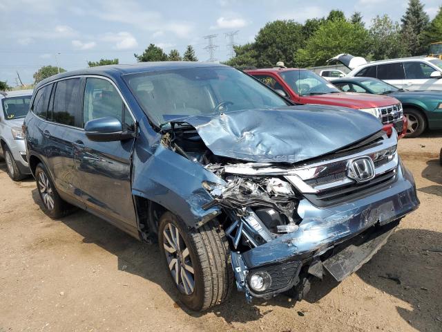 5FNYF6H53KB075350 - 2019 HONDA PILOT EXL BLUE photo 4