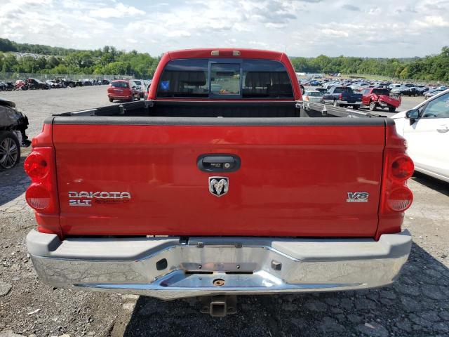 1D7HW42N85S177074 - 2005 DODGE DAKOTA SLT RED photo 6