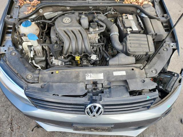 3VW2K7AJ0EM257776 - 2014 VOLKSWAGEN JETTA BASE GRAY photo 11