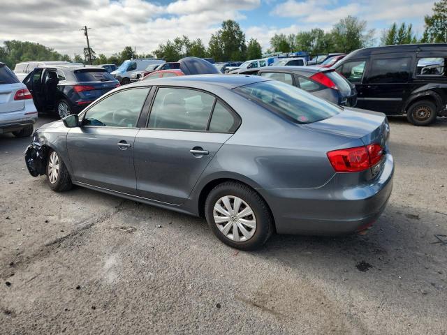 3VW2K7AJ0EM257776 - 2014 VOLKSWAGEN JETTA BASE GRAY photo 2