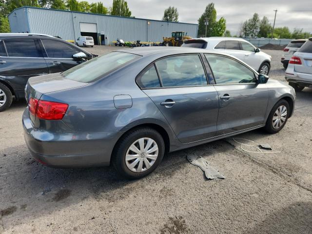 3VW2K7AJ0EM257776 - 2014 VOLKSWAGEN JETTA BASE GRAY photo 3