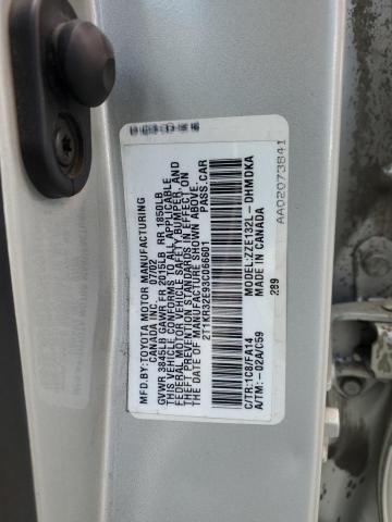 2T1KR32E93C066601 - 2003 TOYOTA COROLLA MA XR SILVER photo 12