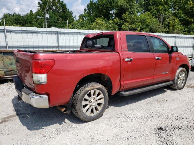 5TFHW5F19BX176652 - 2011 TOYOTA TUNDRA CREWMAX LIMITED RED photo 3