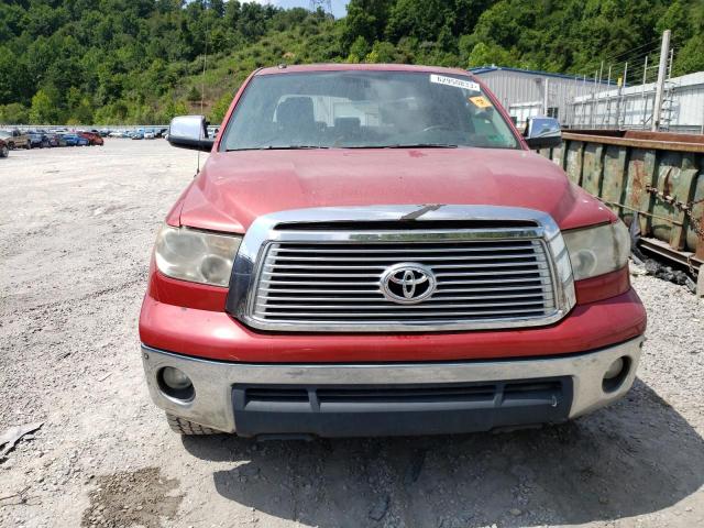 5TFHW5F19BX176652 - 2011 TOYOTA TUNDRA CREWMAX LIMITED RED photo 5