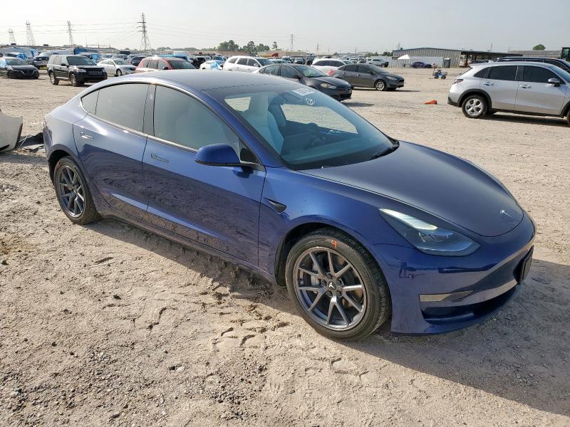 5YJ3E1EA7PF492530 - 2023 TESLA MODEL 3 蓝色 照片 4