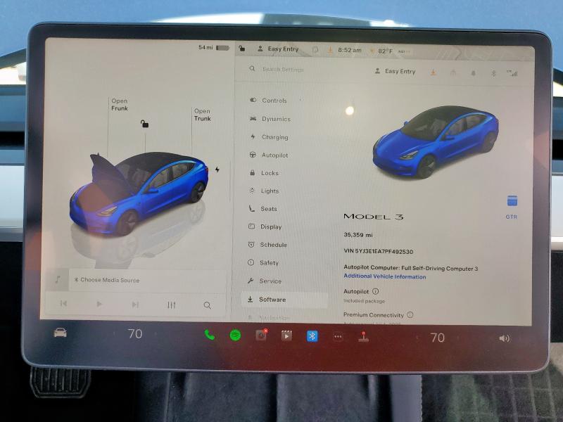 5YJ3E1EA7PF492530 - 2023 TESLA MODEL 3 蓝色 照片 9