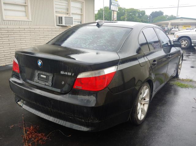 WBANB33585CN65141 - 2005 BMW 545 I BLACK photo 4