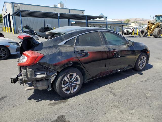 2HGFC2F50HH545544 - 2017 HONDA CIVIC LX Czarny zdjęcie 3
