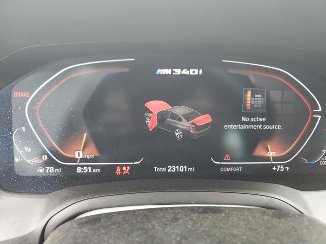 3MW5U7J07N8C45339 - 2022 BMW M340I WHITE photo 9