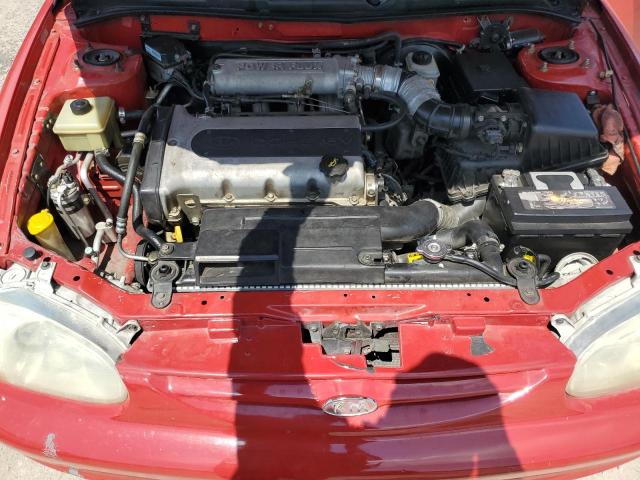 KNAFB1216X5766549 - 1999 KIA SEPHIA BASE RED photo 11