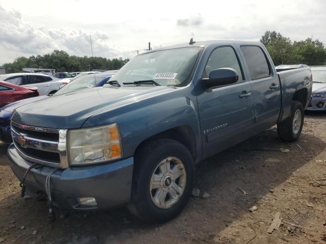 2GCEK13M171504625 - 2007 CHEVROLET SILVERADO K1500 CREW CAB BLUE photo 1