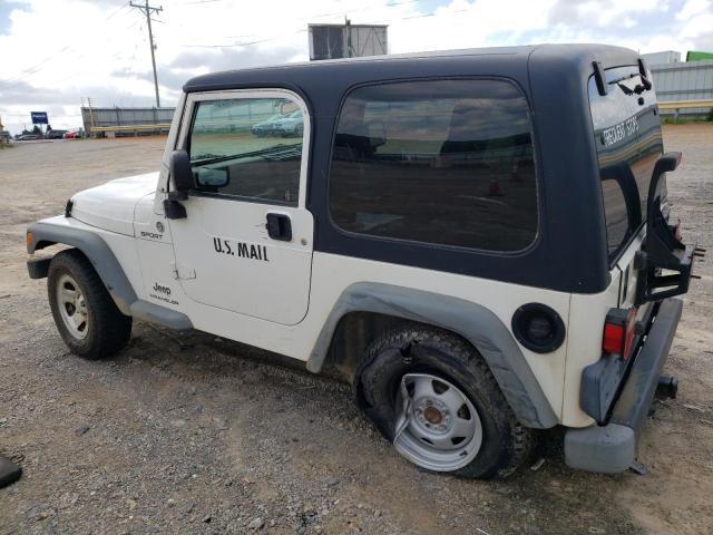 1J4F449SX6P762188 - 2006 JEEP WRANG SPORT WHITE photo 2