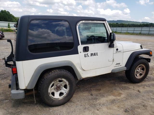 1J4F449SX6P762188 - 2006 JEEP WRANG SPORT WHITE photo 3