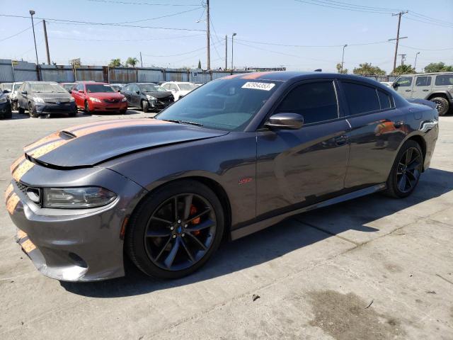 2C3CDXGJ1KH661838 - 2019 DODGE CHARGER SCAT PACK GRAY photo 1