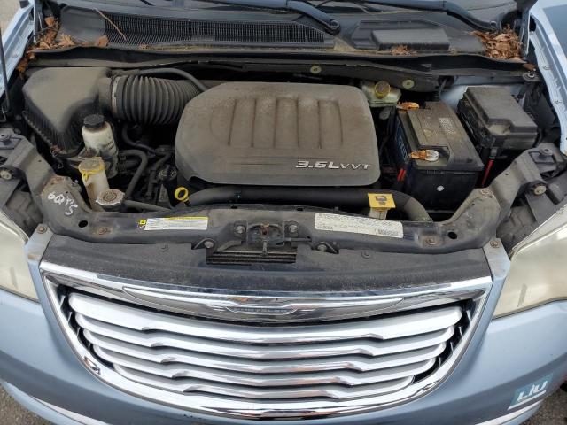 2C4RC1CG9CR393066 - 2012 CHRYSLER TOWN & COU TOURING L BLUE photo 12