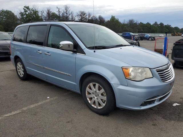 2C4RC1CG9CR393066 - 2012 CHRYSLER TOWN & COU TOURING L BLUE photo 4