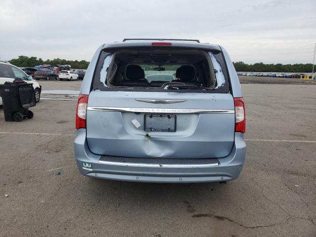 2C4RC1CG9CR393066 - 2012 CHRYSLER TOWN & COU TOURING L BLUE photo 6