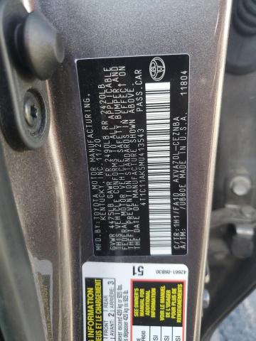 4T1C11AK5MU413543 - 2021 TOYOTA CAMRY LE 灰色 照片 13