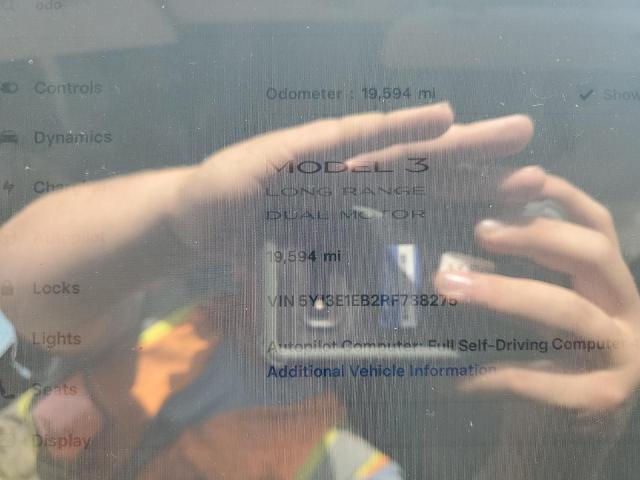 5YJ3E1EB2RF788275 - 2024 TESLA MODEL 3 Azul foto 9