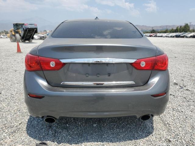 JN1BV7AP2FM342004 - 2015 INFINITI Q50 BASE GRAY photo 6